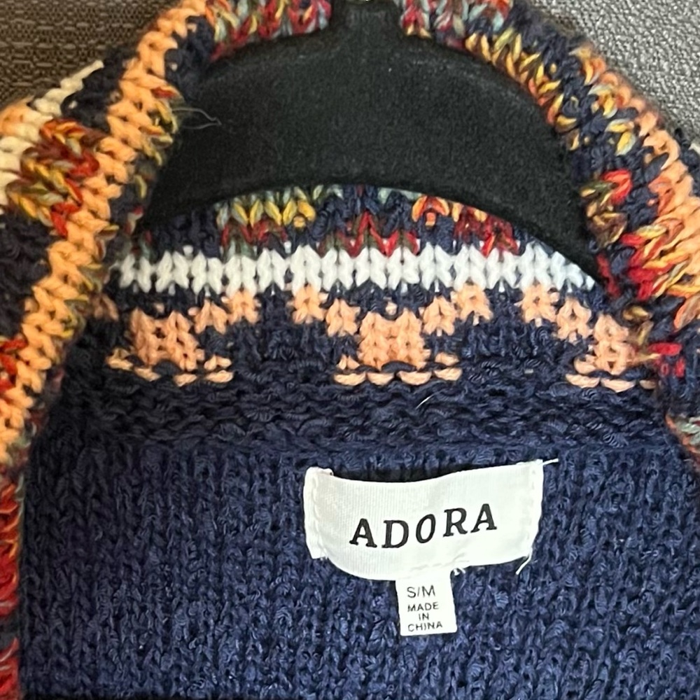 Adora Longline Multi Color Boho Open Cardigan. Fr… - image 2